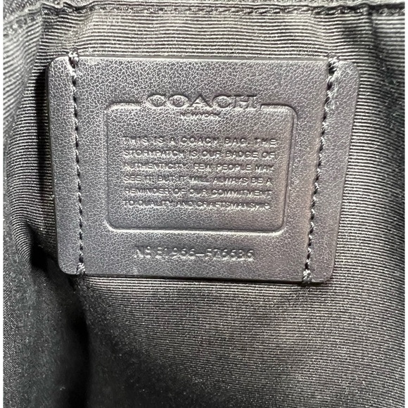 Coach Large Brown Signature Leather Tote Bag [E1966] - Picture 11 of 13